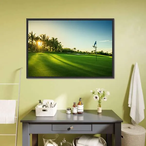 Countryside Golf Course Canvas Wall Art