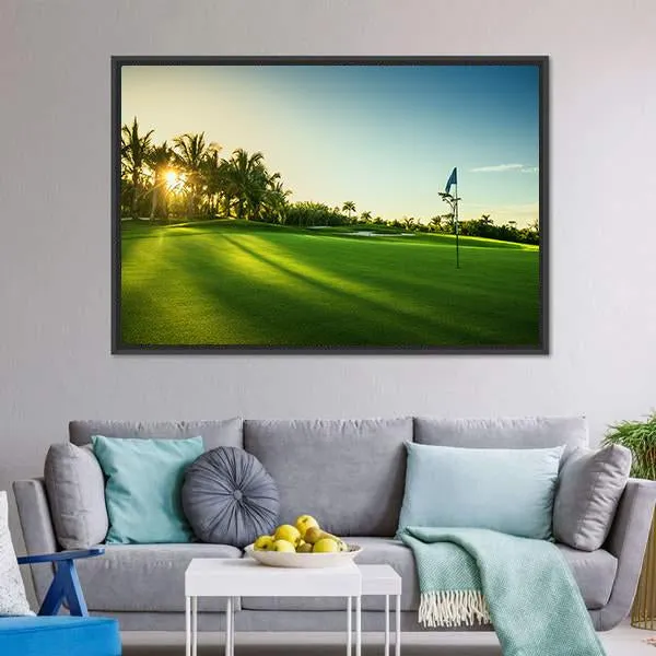 Countryside Golf Course Canvas Wall Art