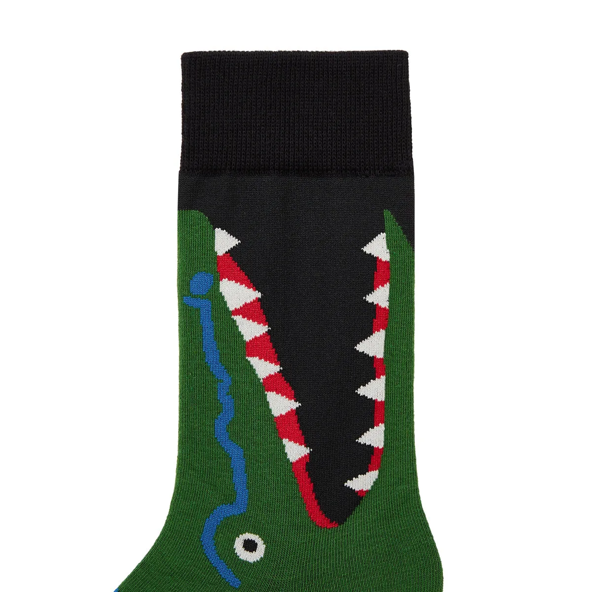 Crocodile Printed Crew Length Socks