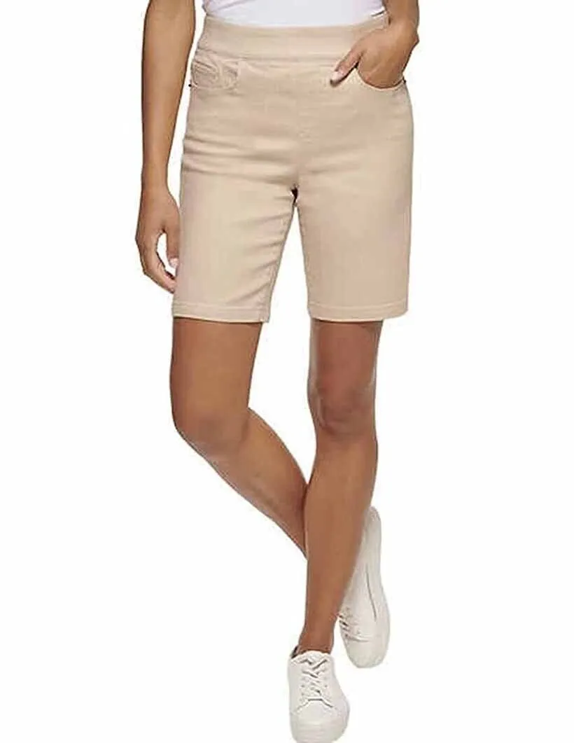 DKNY Women's Comfort  Stretch Pull-On Bermuda Shorts