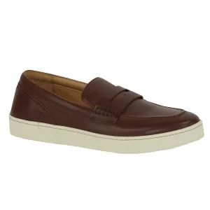 Donald Pliner Men's Murray Slip-on Antique Calf Leather Sneakers Cedar 11.5