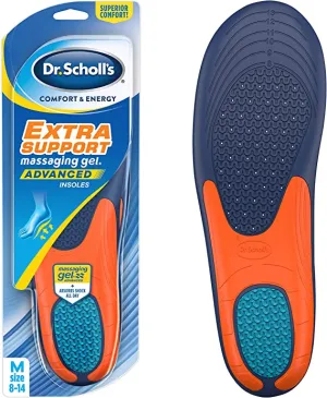 Dr. Scholl’s Extra Support Insoles | Superior Shock Absorption and Reinforced Arch Support for Big & Tall Men | Men