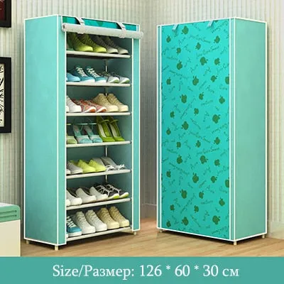 Eight Layers Modern Minimalist Thicken Non-woven Shoe Storage Cabinet Creative DIY Assembly Dustproof  Shoe Organizer Shelf Rack