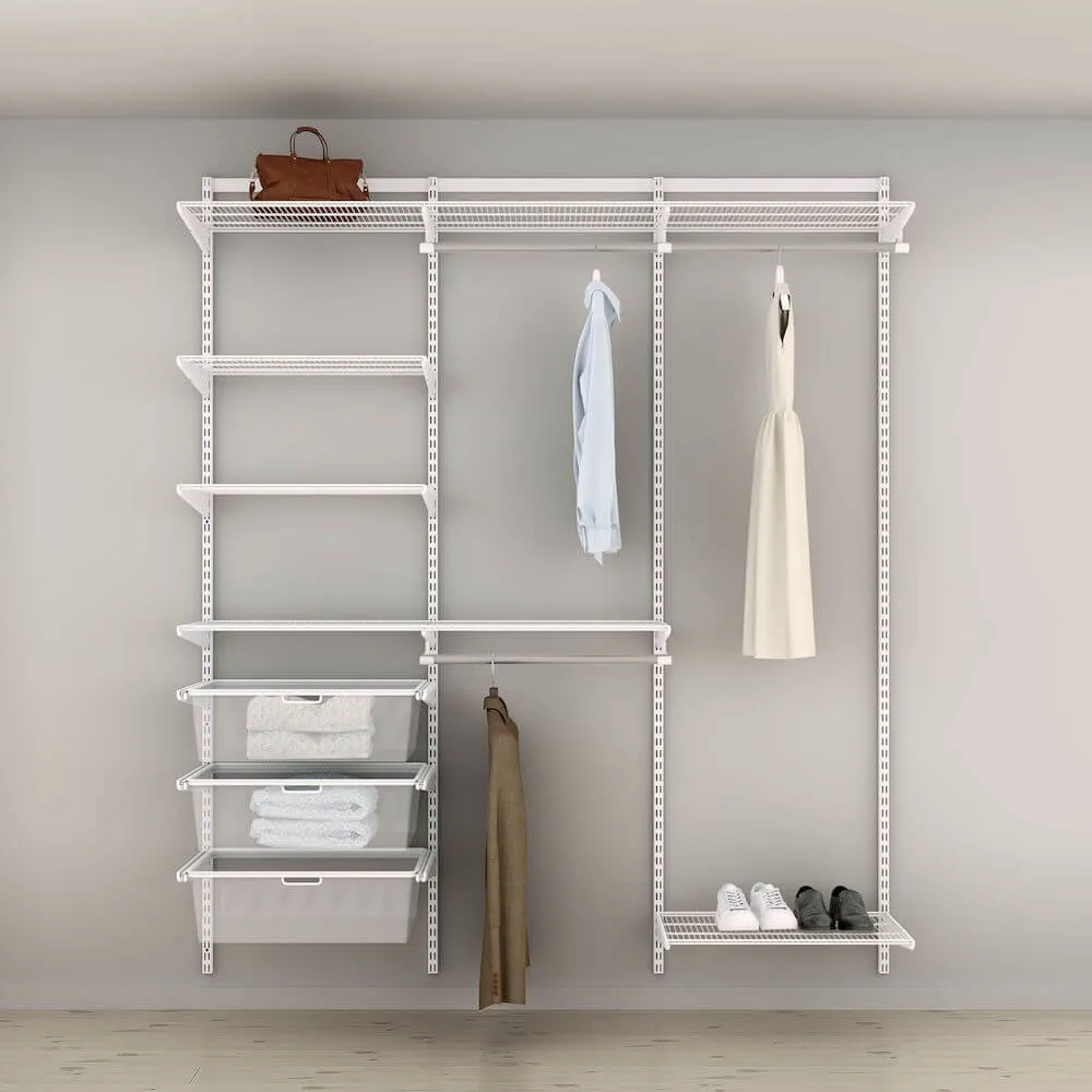 Elfa Classic Wardrobe Storage Solution W: 180 White