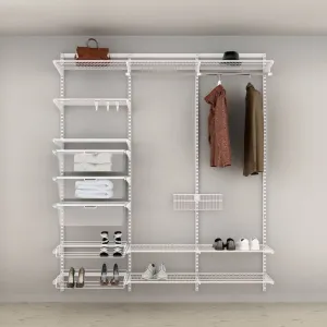 Elfa Deluxe Wardrobe Storage Solution W: 180 White