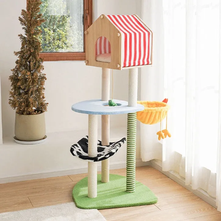 Farm cat climbing frame cat litter cat scratching post cat tree