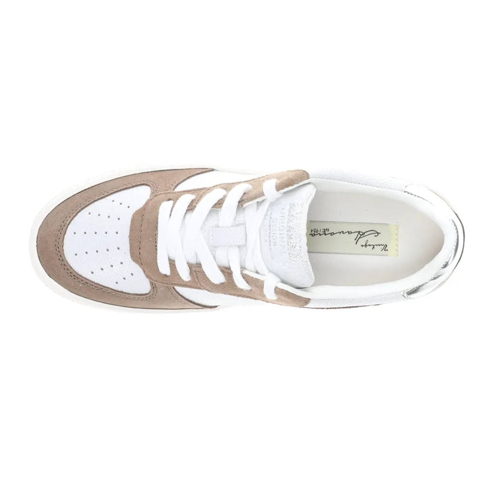 Fast Metallic Perforated Slip On Sneakers