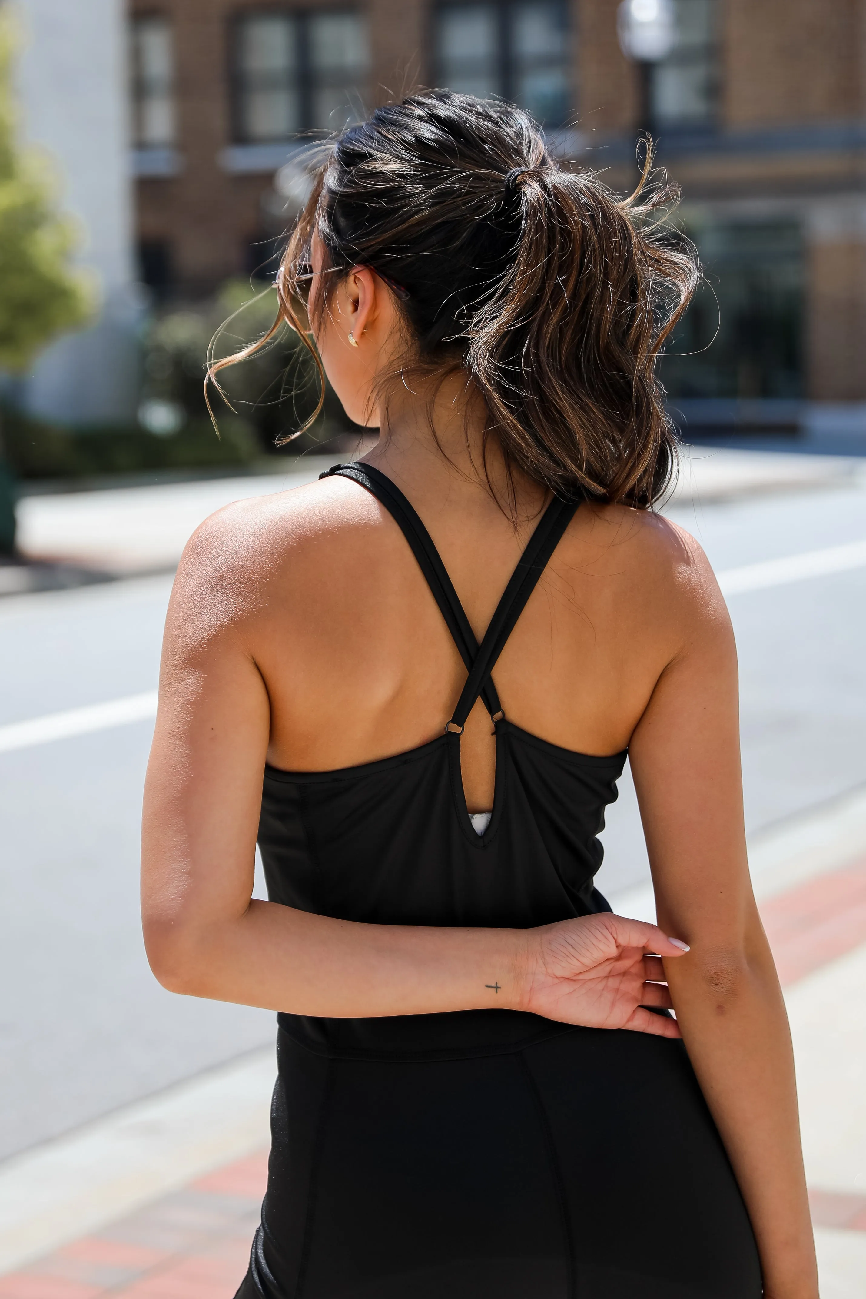 FINAL SALE - Chic Leisure Black Bodycon Tank Jumpsuit