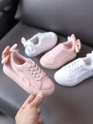 Girls Little Bow Sneakers By Liv and Mia