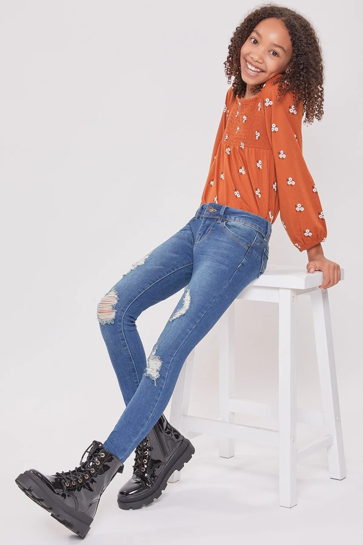 Girls Sustainable WannaBettaFit Skinny Jeans