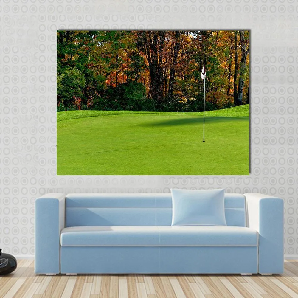 Golf Course Putting Green Canvas Wall Art