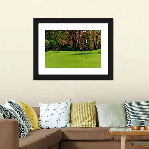 Golf Course Putting Green Canvas Wall Art