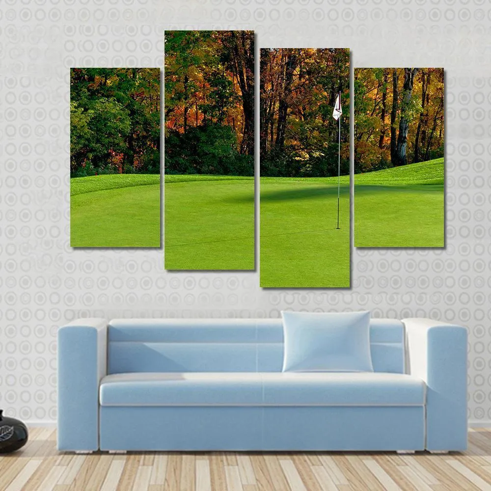 Golf Course Putting Green Canvas Wall Art