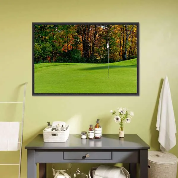 Golf Course Putting Green Canvas Wall Art