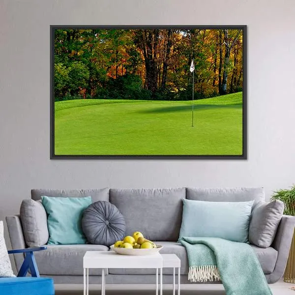 Golf Course Putting Green Canvas Wall Art