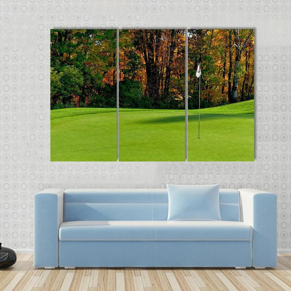 Golf Course Putting Green Canvas Wall Art