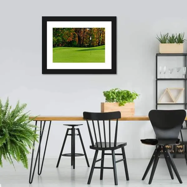 Golf Course Putting Green Canvas Wall Art