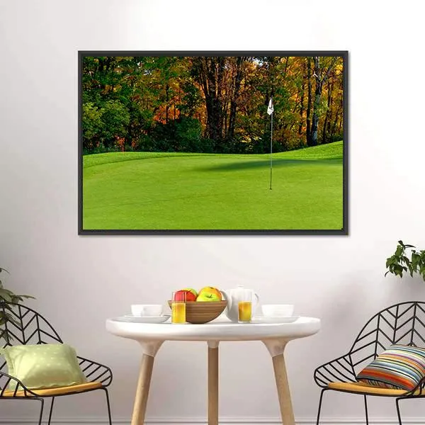 Golf Course Putting Green Canvas Wall Art