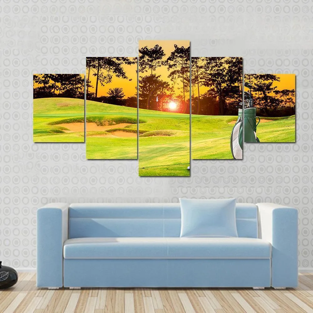 Golf Equipment Canvas Wall Art