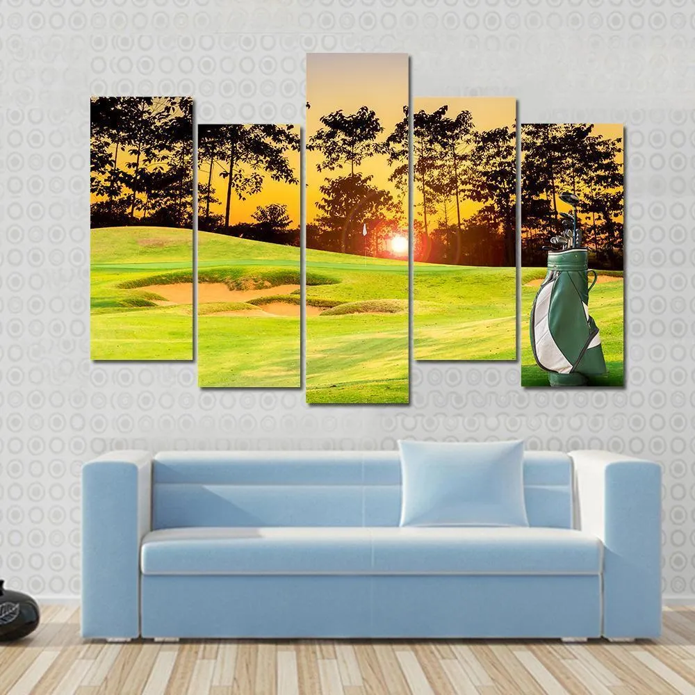 Golf Equipment Canvas Wall Art