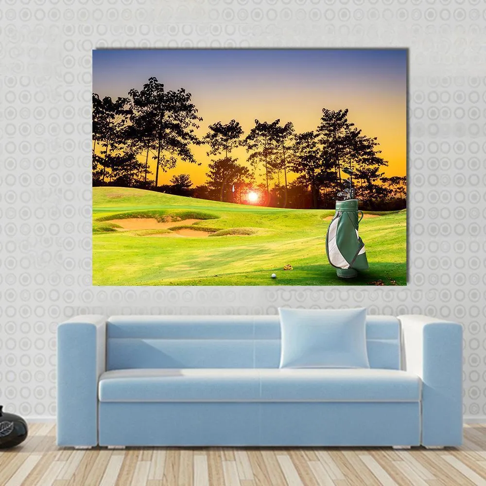 Golf Equipment Canvas Wall Art