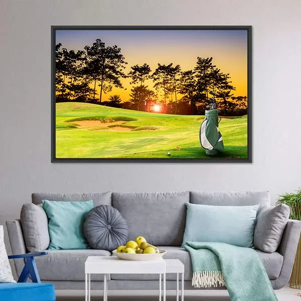 Golf Equipment Canvas Wall Art