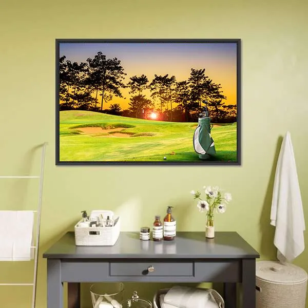 Golf Equipment Canvas Wall Art