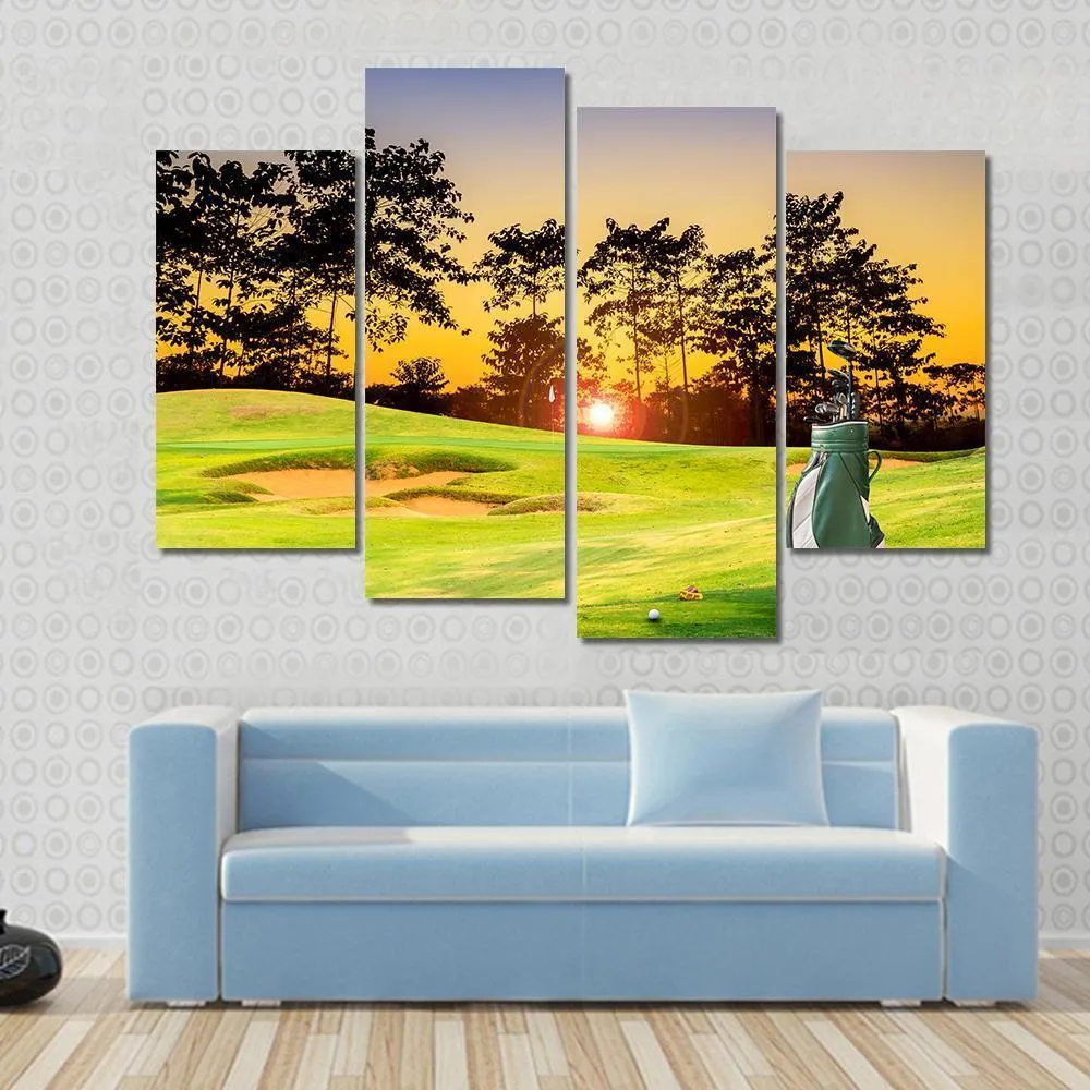 Golf Equipment Canvas Wall Art