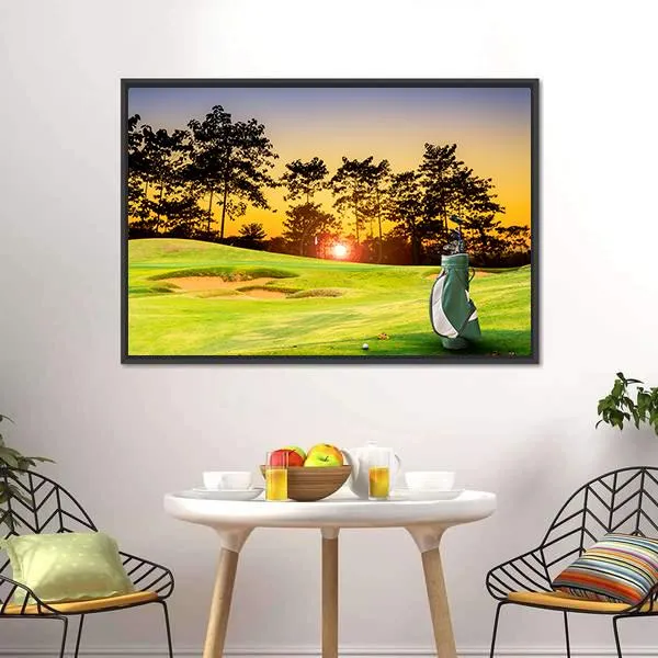 Golf Equipment Canvas Wall Art