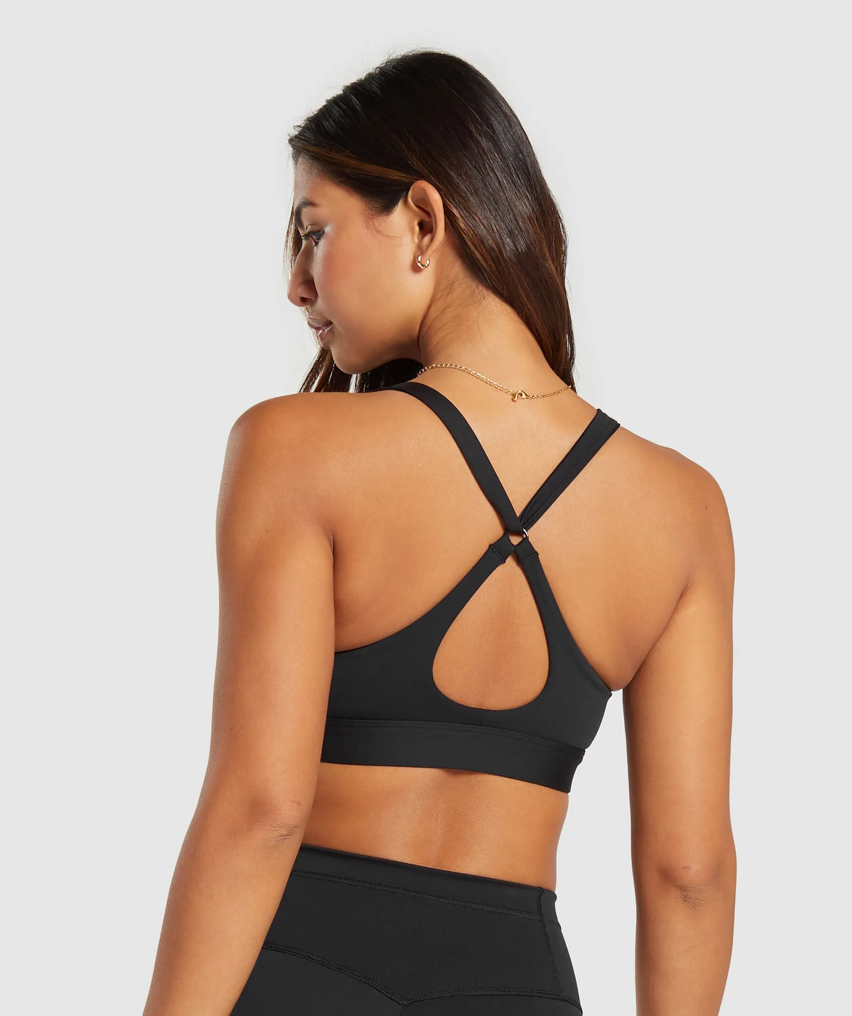 Gymshark Peek A Boo Sports Bra - Black