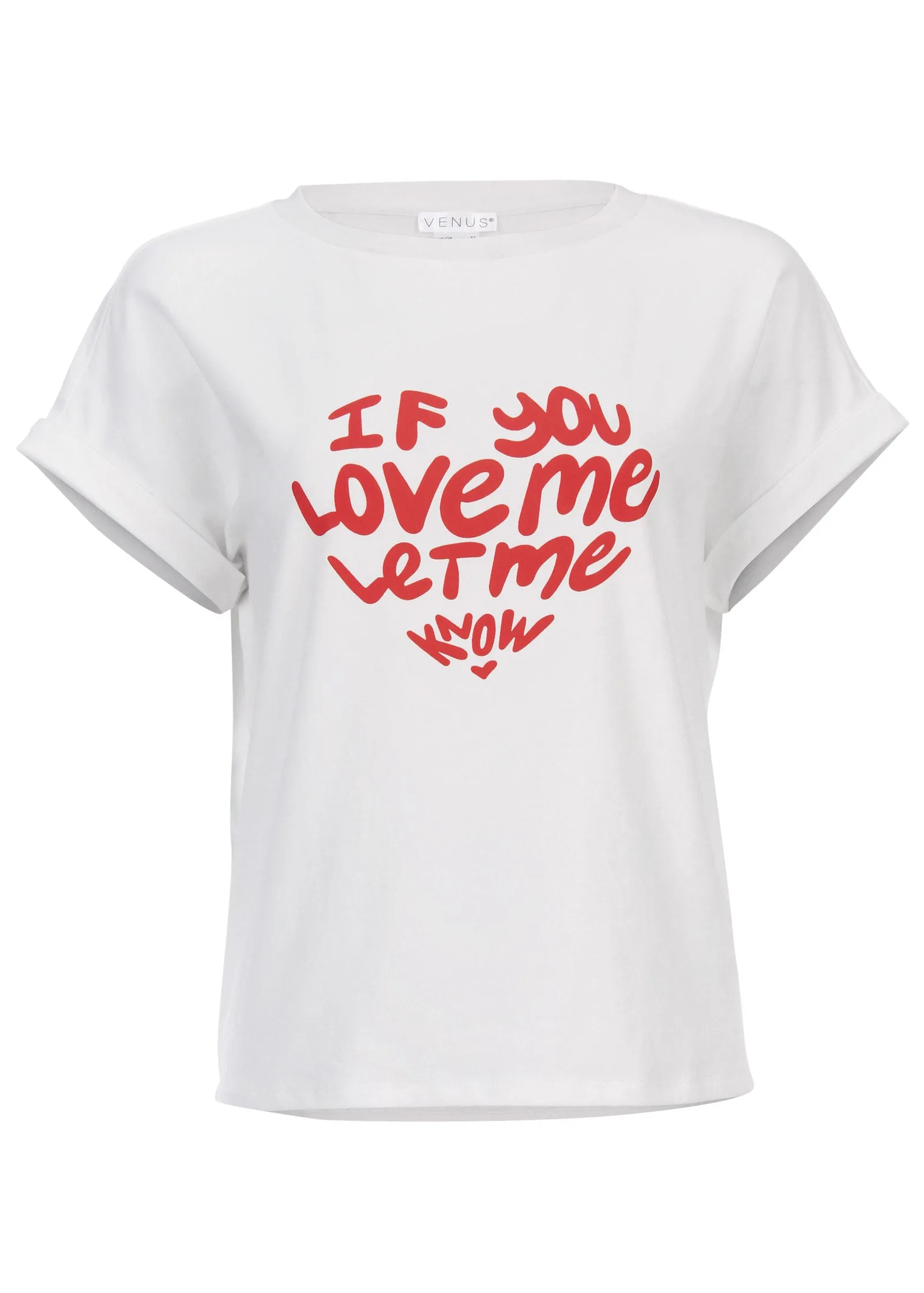 If You Love Me Graphic Tee - White