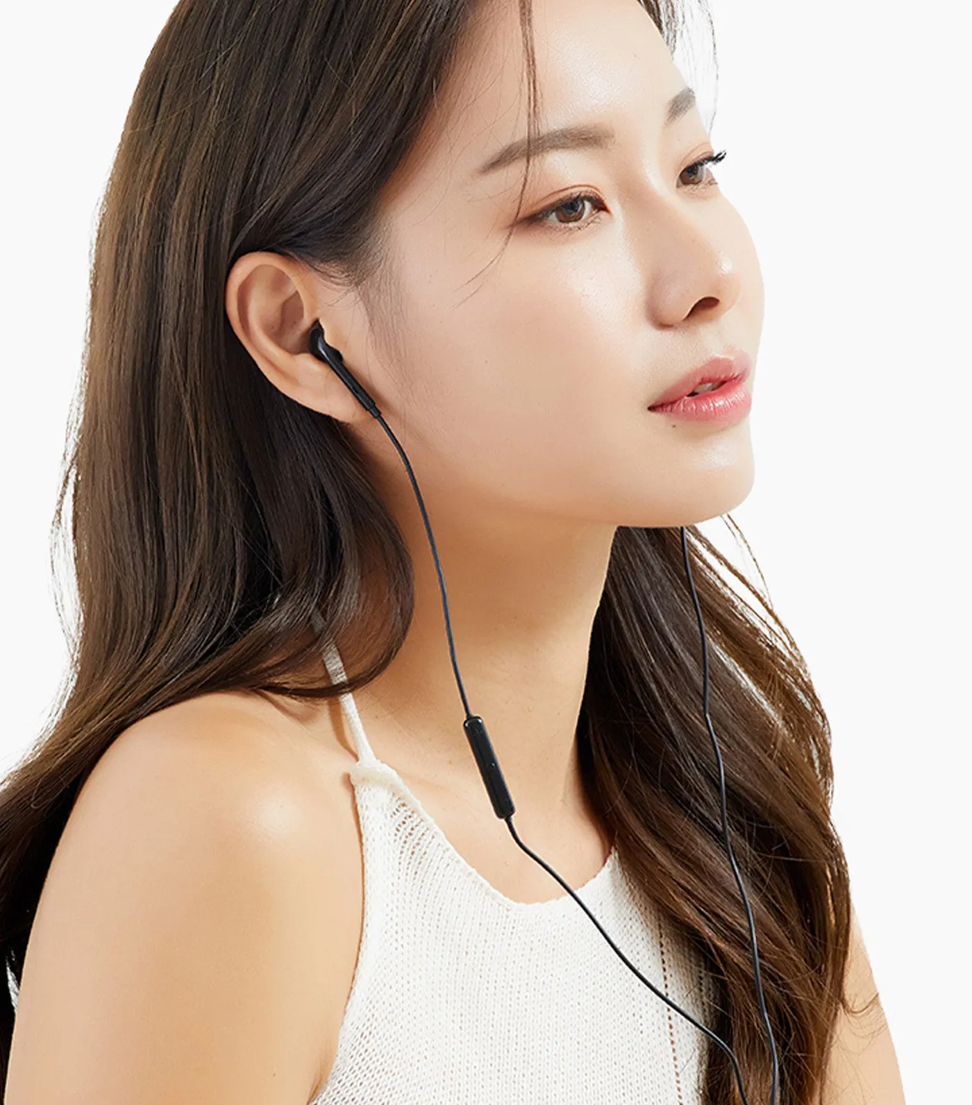 In-Ear Headphones with Mic Black