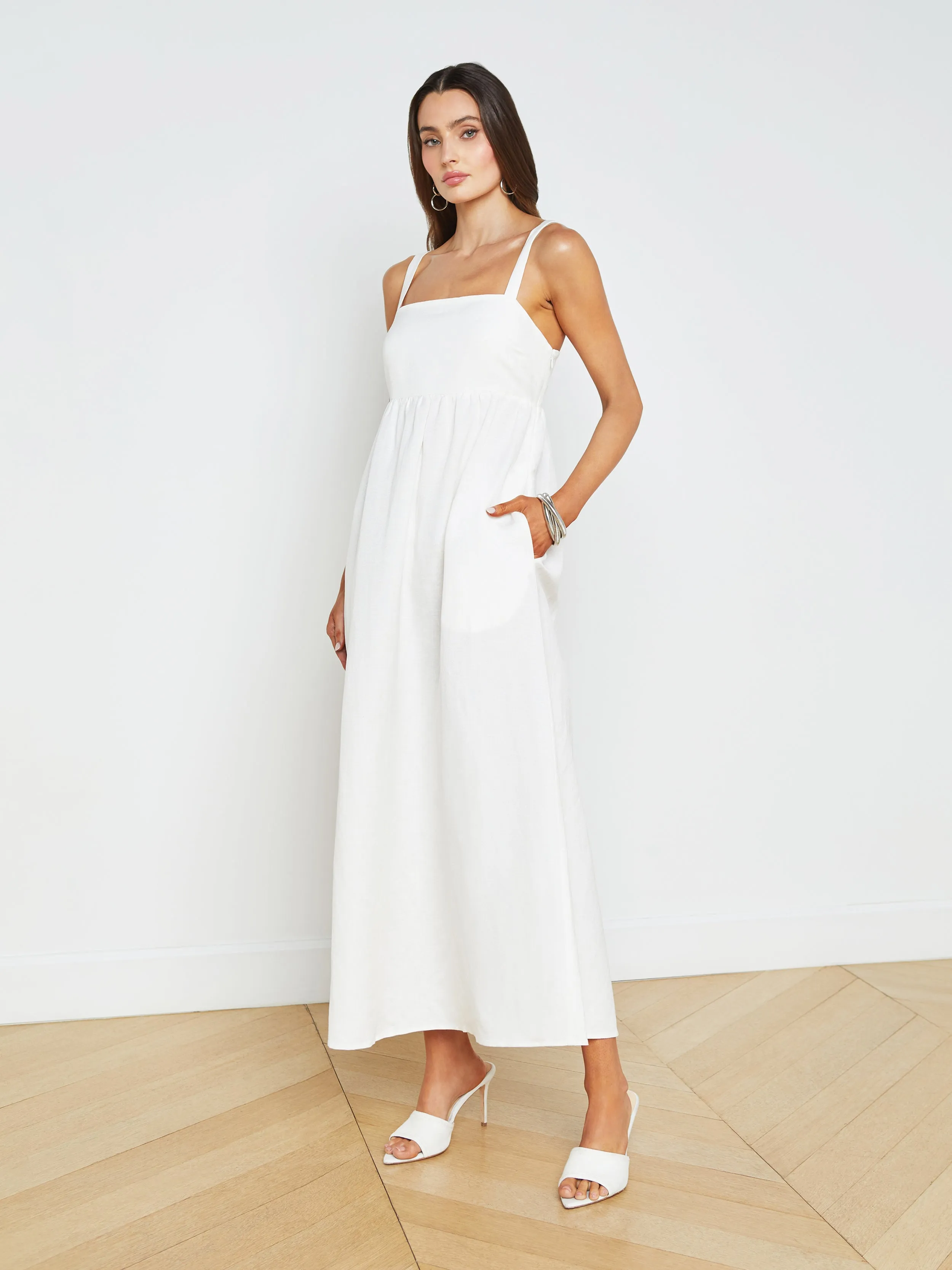 Jessamy Linen-Blend Maxi Dress