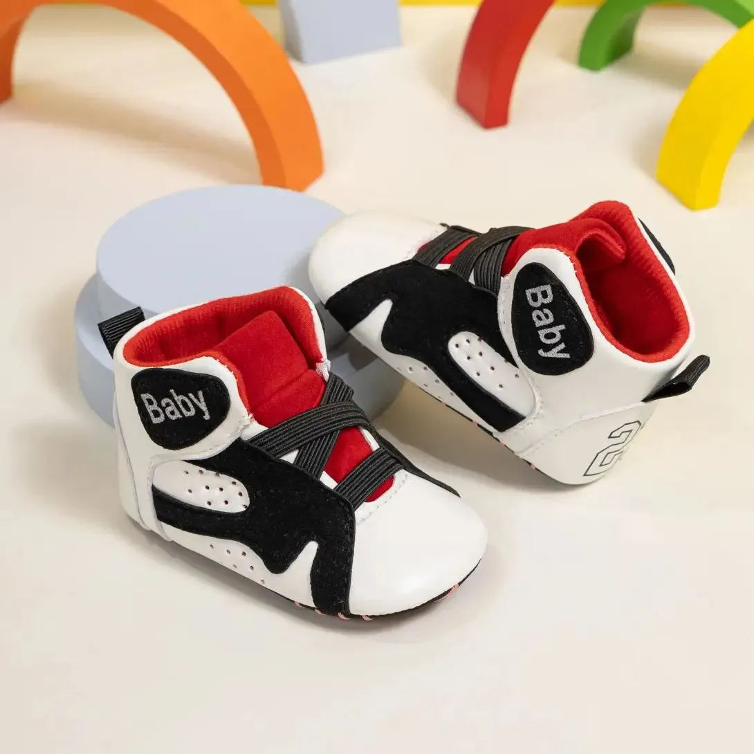 KIDSUN Casual High Gang Soft Sole Basketball Sports Shoes Baby Boy