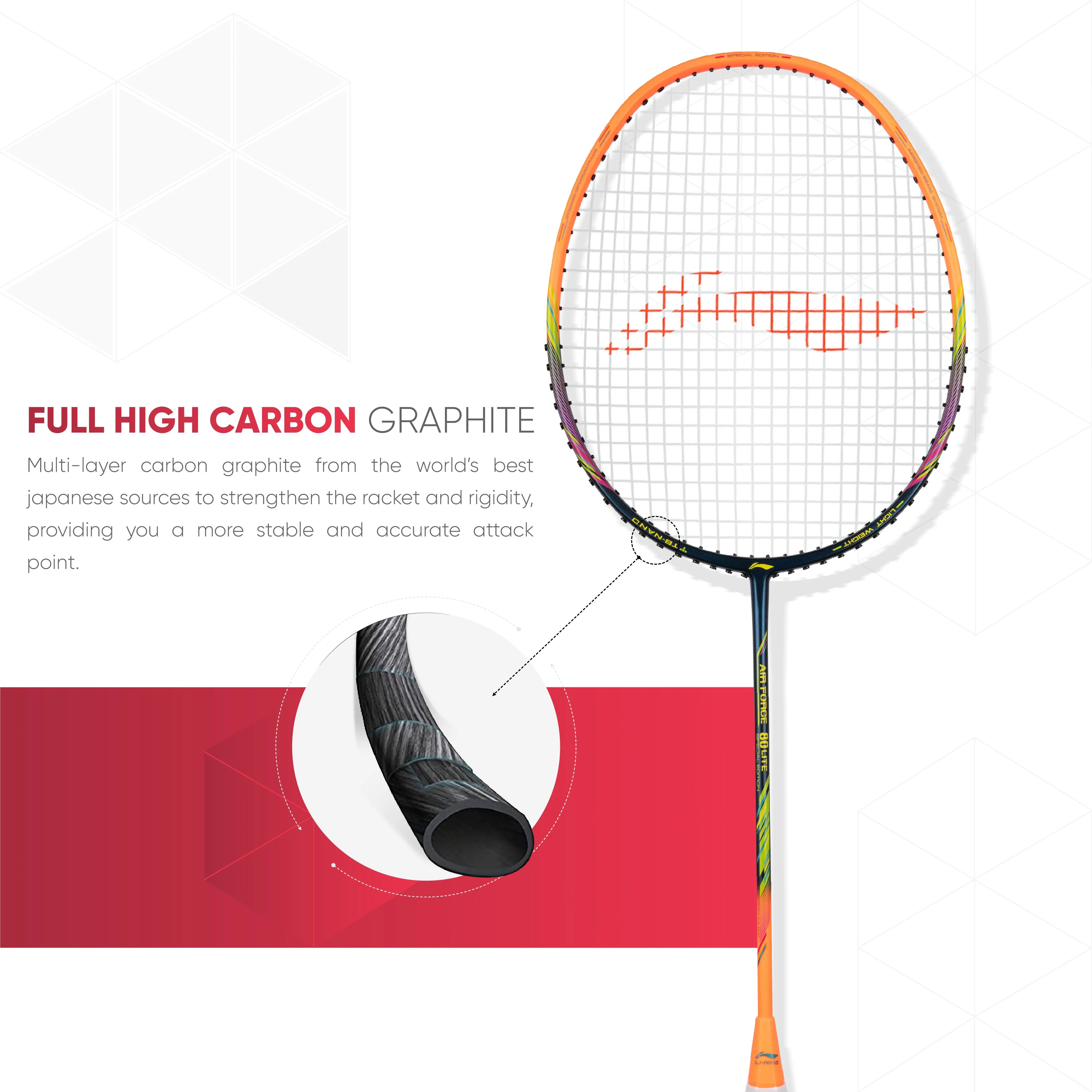 Li-Ning AIR-FORCE G2 Lite Strung Badminton Racquet (Multicolor / Black)