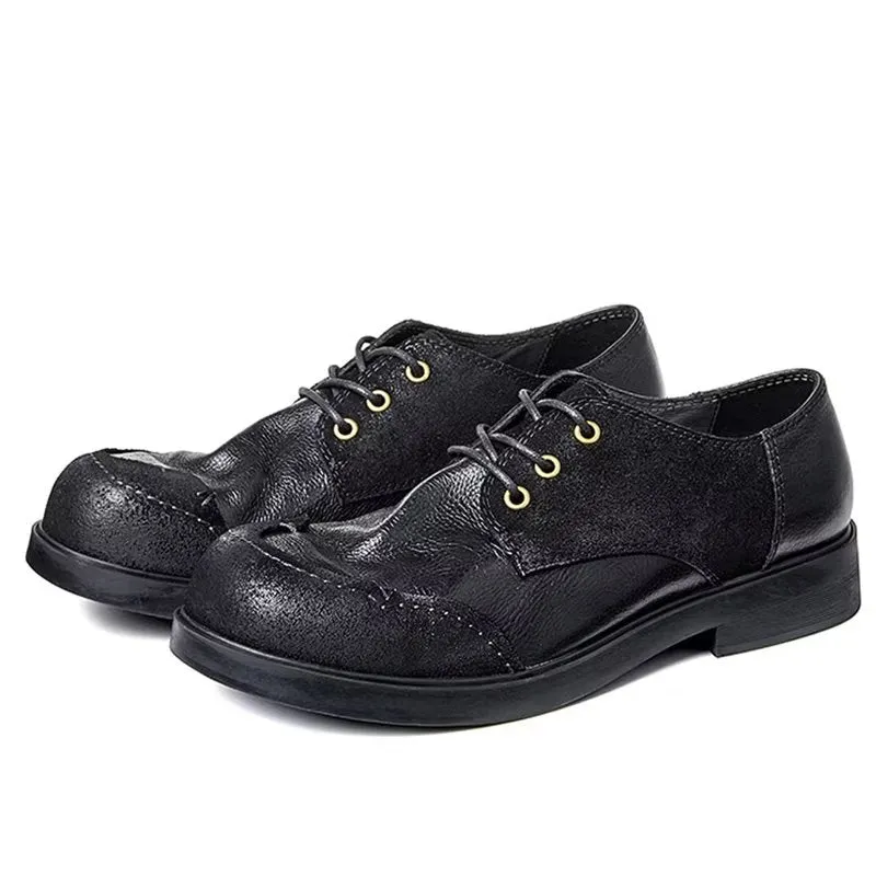 LuxeLace Leather Dress Shoes