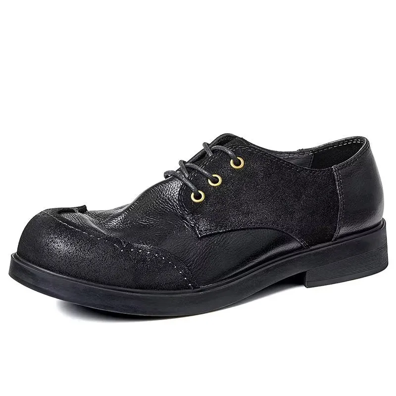 LuxeLace Leather Dress Shoes