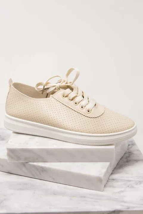 Make A Move Beige Brown Sneakers