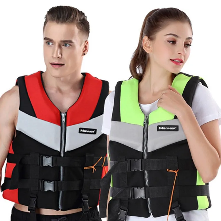 MANNER QP2030 Adult Buoyancy Vest Swimming Aid Life Jacket, Size:L(Red)