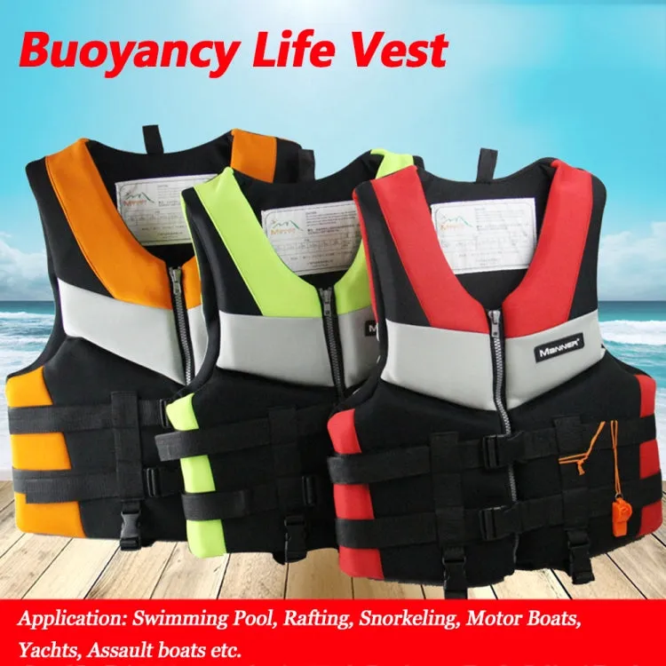 MANNER QP2030 Adult Buoyancy Vest Swimming Aid Life Jacket, Size:L(Red)