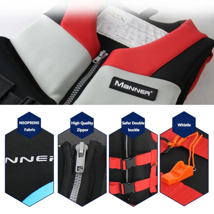 MANNER QP2030 Adult Buoyancy Vest Swimming Aid Life Jacket, Size:L(Red)