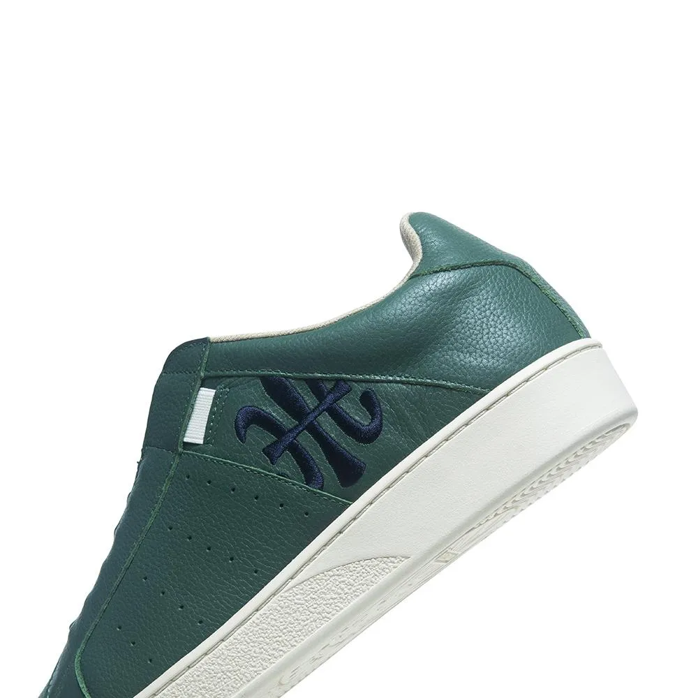 Men's Icon Green Blue Logo Leather Sneakers 01913-445