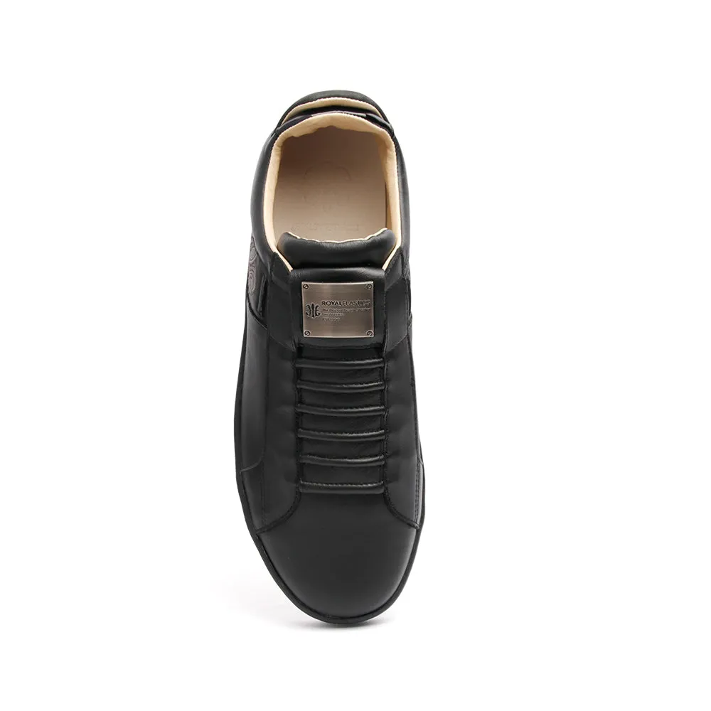 Men's Icon SBI Black Leather Sneakers 02592-999