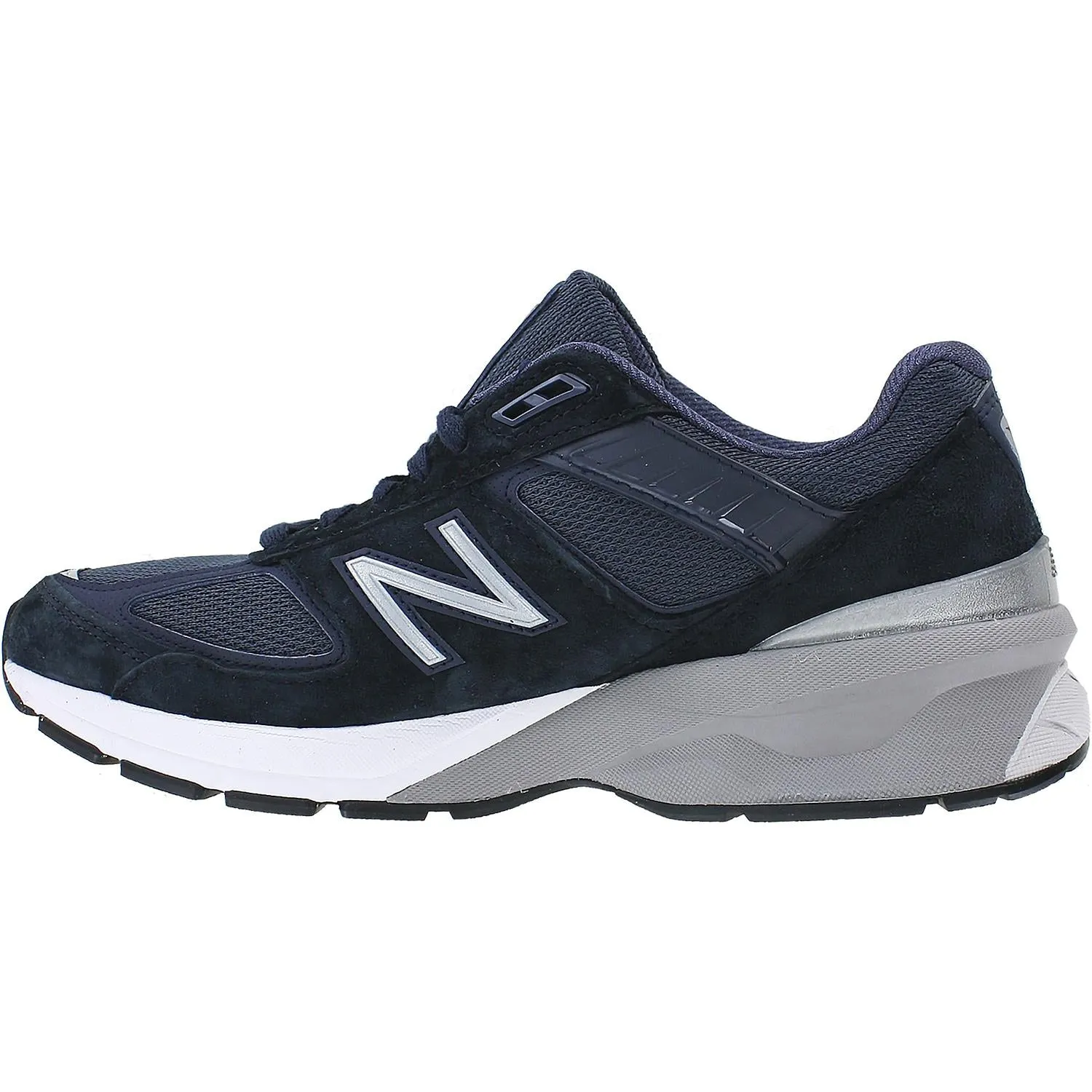 Men's New Balance M990NV5 Running Shoes Navy/Silver Suede Mesh