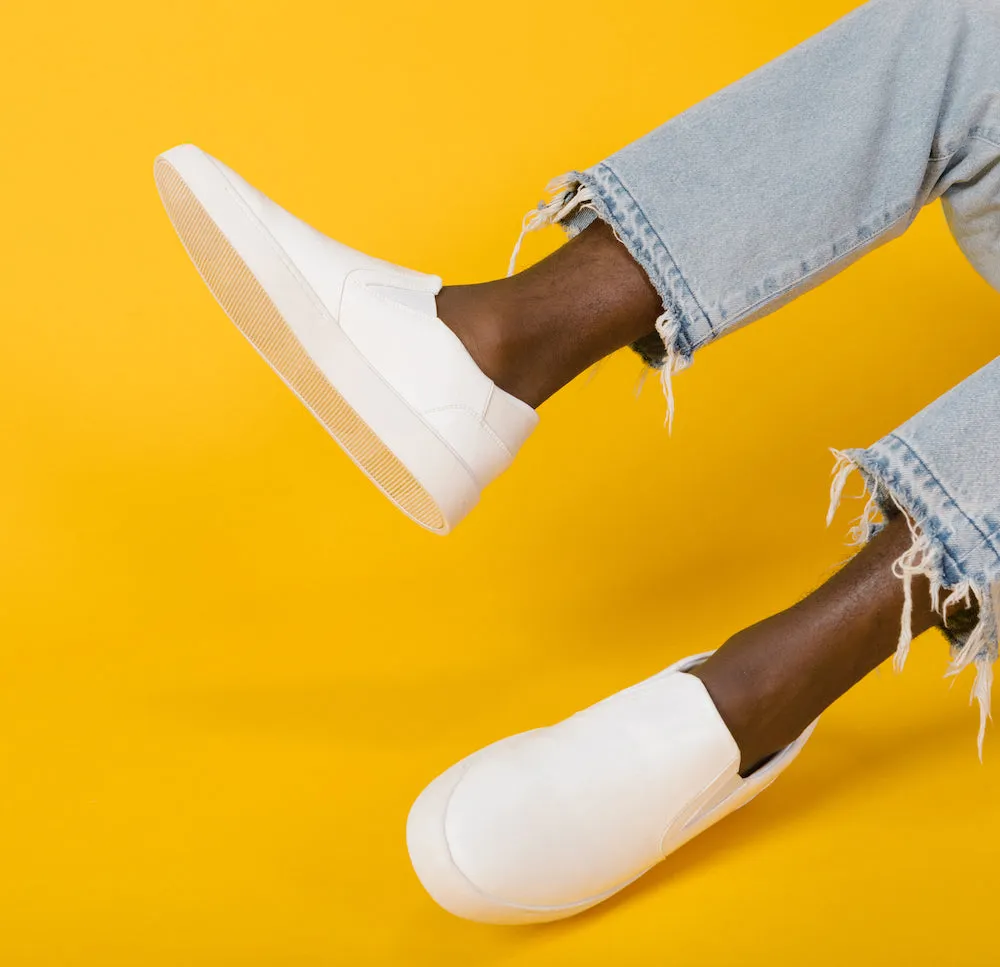 Men's Slip On | White-Blue