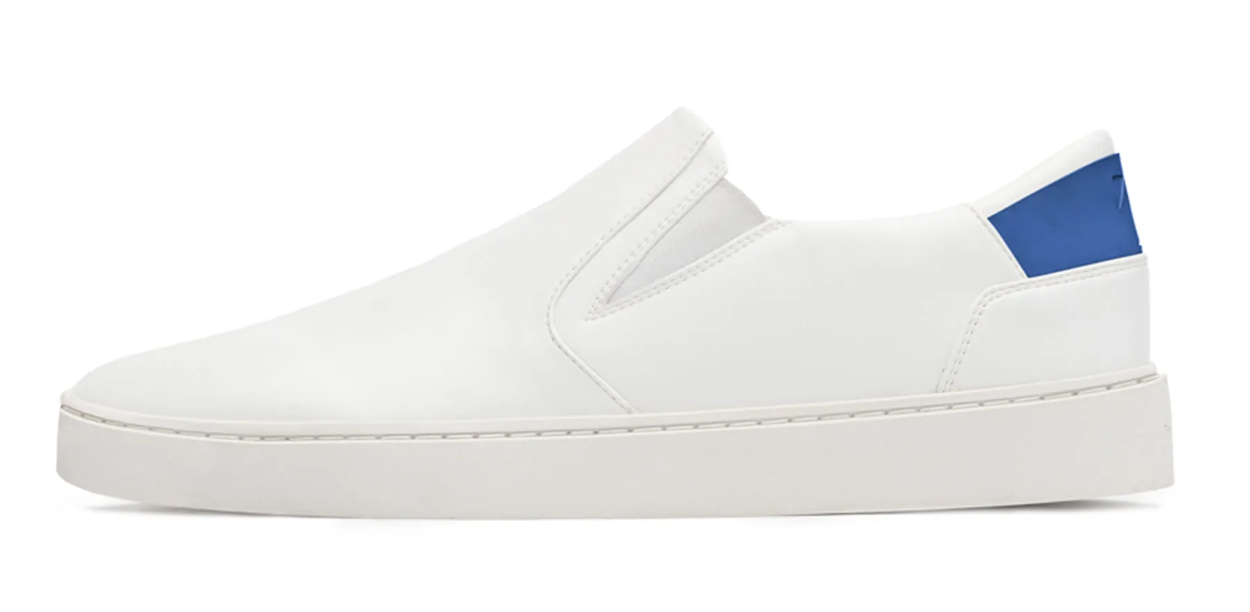 Men's Slip On | White-Blue