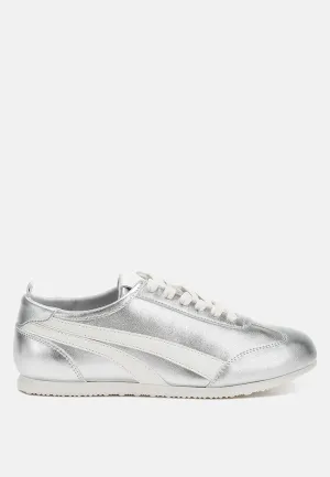 Montek Metallic Lace-Up Sneakers