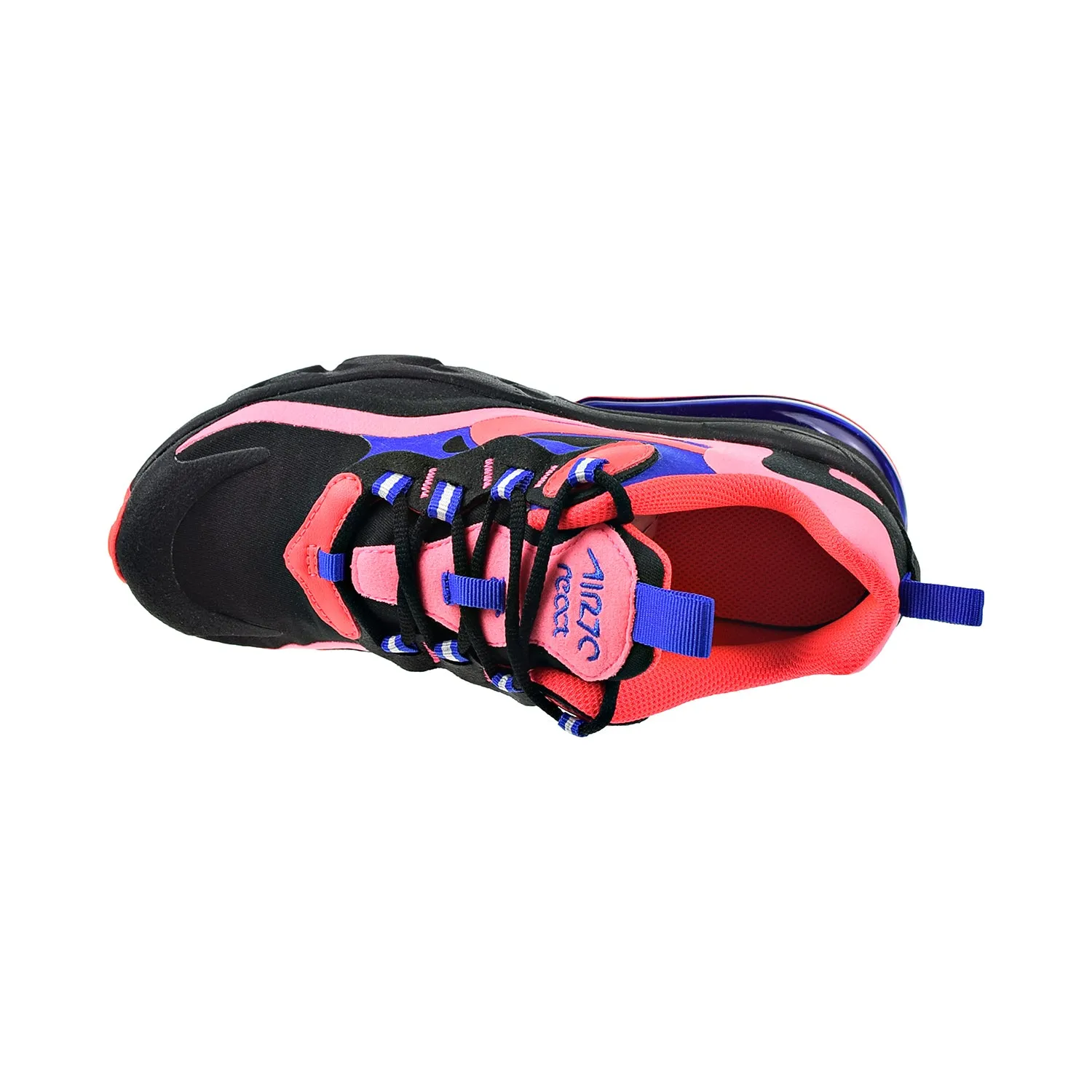 Nike Air Max 270 React Big Kids' Shoes Black-Flash Crimson-Racer Blue