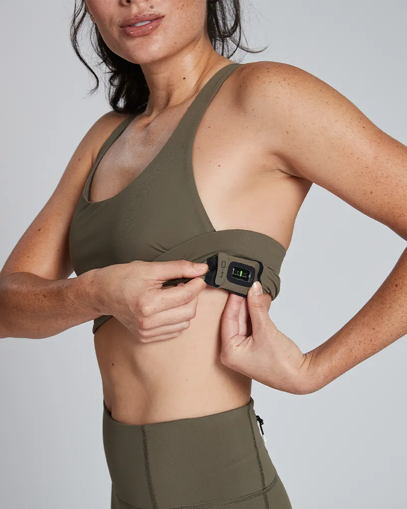 Olive ANY-WEAR™ Sports Bra | Smart Apparel