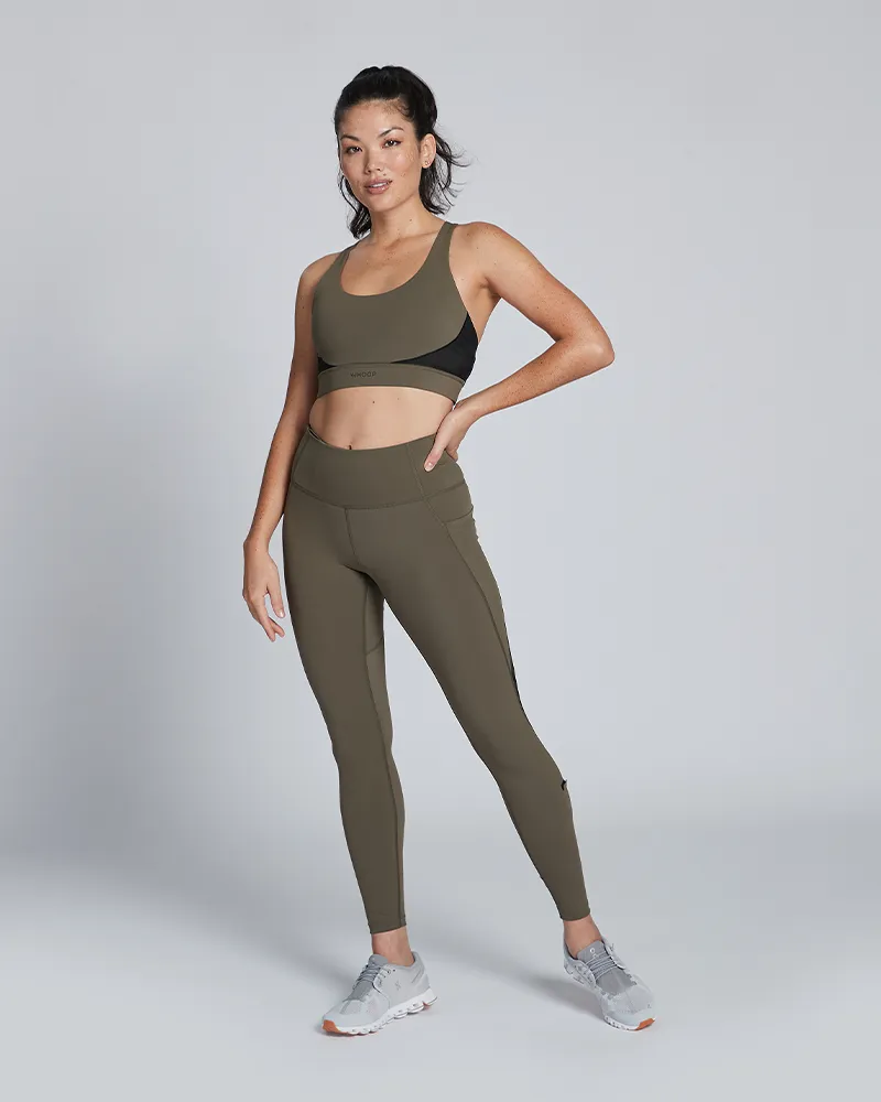 Olive ANY-WEAR™ Sports Bra | Smart Apparel